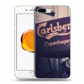 Дизайнерский пластиковый чехол для Iphone 7 Plus / 8 Plus Carlsberg