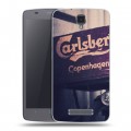 Дизайнерский силиконовый чехол для ZTE Blade L5 Carlsberg