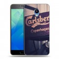 Дизайнерский пластиковый чехол для Meizu M5 Carlsberg