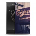 Дизайнерский пластиковый чехол для Sony Xperia XZs Carlsberg