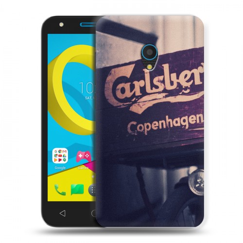 Дизайнерский пластиковый чехол для Alcatel U5 Carlsberg