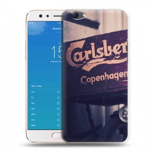 Дизайнерский пластиковый чехол для OPPO F3 Plus Carlsberg