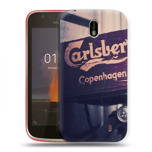 Дизайнерский пластиковый чехол для Nokia 1 Carlsberg