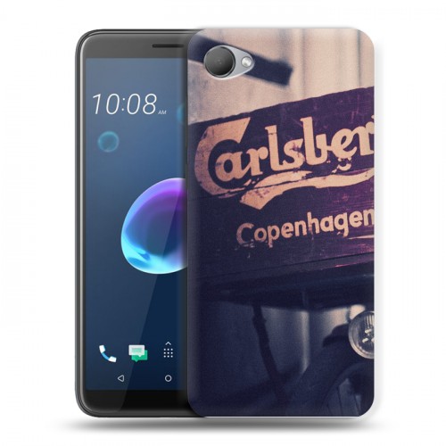 Дизайнерский пластиковый чехол для HTC Desire 12 Carlsberg