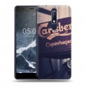 Дизайнерский пластиковый чехол для Nokia 5.1 Carlsberg