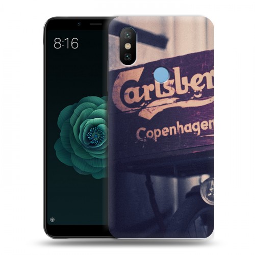 Дизайнерский силиконовый чехол для Xiaomi Mi A2 Carlsberg