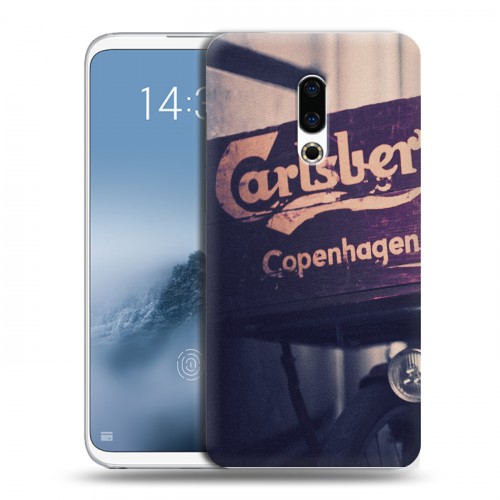 Дизайнерский пластиковый чехол для Meizu 16th Plus Carlsberg