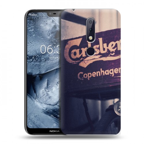 Дизайнерский пластиковый чехол для Nokia 6.1 Plus Carlsberg