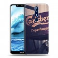 Дизайнерский силиконовый чехол для Nokia 5.1 Plus Carlsberg