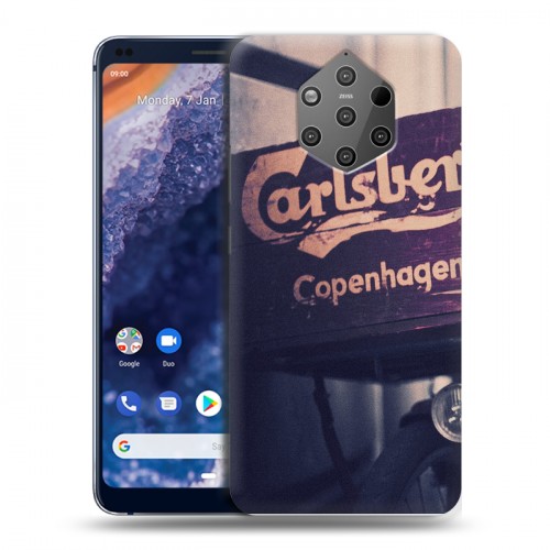 Дизайнерский силиконовый чехол для Nokia 9 PureView Carlsberg