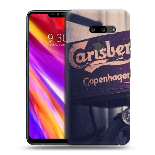 Дизайнерский пластиковый чехол для LG G8 ThinQ Carlsberg