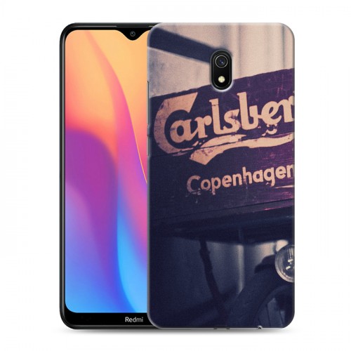 Дизайнерский силиконовый с усиленными углами чехол для Xiaomi RedMi 8A Carlsberg