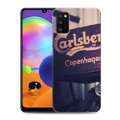 Дизайнерский силиконовый чехол для Samsung Galaxy A41 Carlsberg