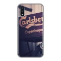 Дизайнерский силиконовый чехол для Samsung Galaxy M01 Carlsberg