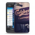 Дизайнерский пластиковый чехол для BlackBerry Z10 Carlsberg