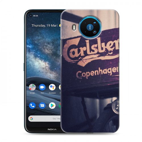 Дизайнерский силиконовый чехол для Nokia 8.3 Carlsberg