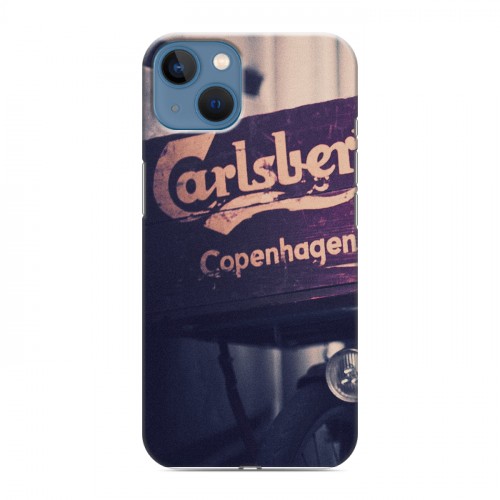 Дизайнерский силиконовый чехол для Iphone 13 Carlsberg