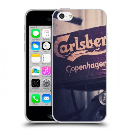 Дизайнерский пластиковый чехол для Iphone 5c Carlsberg