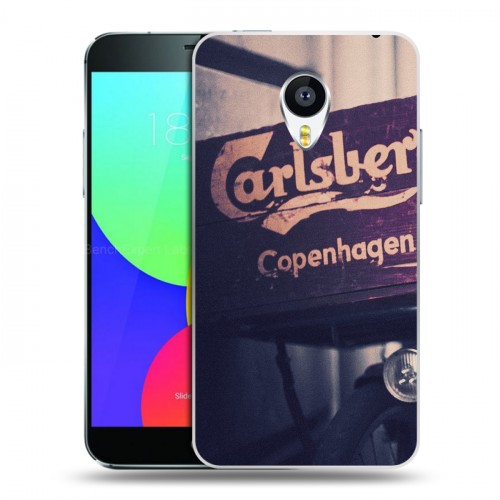 Дизайнерский пластиковый чехол для Meizu MX4 Carlsberg