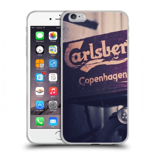 Дизайнерский силиконовый чехол для Iphone 6 Plus/6s Plus Carlsberg