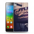 Дизайнерский пластиковый чехол для Lenovo A7000 Carlsberg