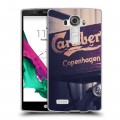 Дизайнерский пластиковый чехол для LG G4 Carlsberg