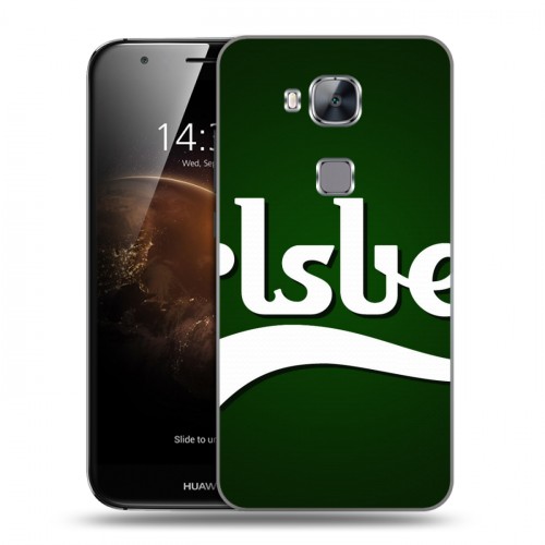 Дизайнерский пластиковый чехол для Huawei G8 Carlsberg