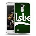 Дизайнерский пластиковый чехол для LG K8 Carlsberg