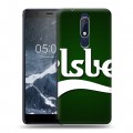 Дизайнерский пластиковый чехол для Nokia 5.1 Carlsberg