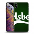 Дизайнерский силиконовый чехол для Iphone Xs Max Carlsberg