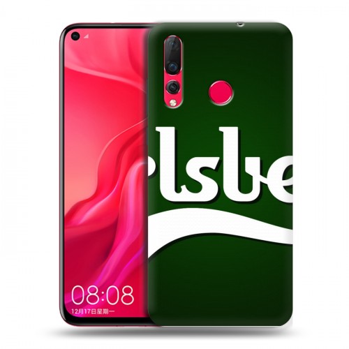 Дизайнерский пластиковый чехол для Huawei Nova 4 Carlsberg