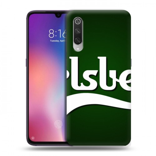 Дизайнерский силиконовый с усиленными углами чехол для Xiaomi Mi9 Carlsberg