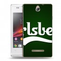 Дизайнерский силиконовый чехол для Sony Xperia E Carlsberg