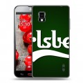 Дизайнерский пластиковый чехол для LG Optimus G Carlsberg