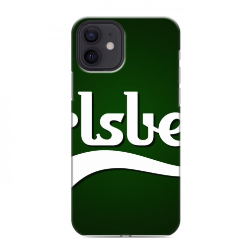 Дизайнерский силиконовый чехол для Iphone 12 Carlsberg