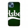 Дизайнерский силиконовый чехол для Iphone 13 Carlsberg