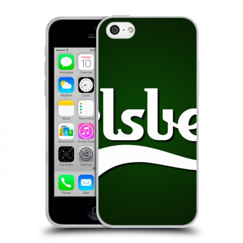 Дизайнерский пластиковый чехол для Iphone 5c Carlsberg