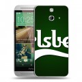 Дизайнерский пластиковый чехол для HTC One E8 Carlsberg