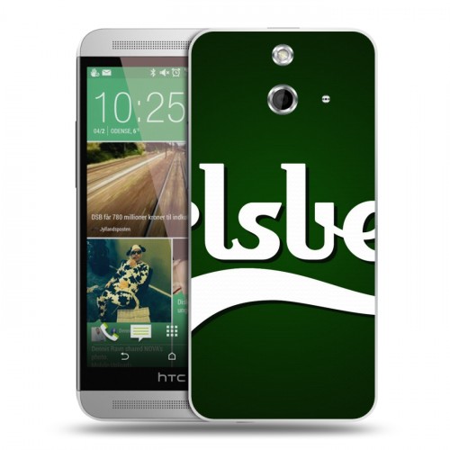 Дизайнерский пластиковый чехол для HTC One E8 Carlsberg
