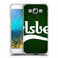 Дизайнерский пластиковый чехол для Samsung Galaxy E5 Carlsberg