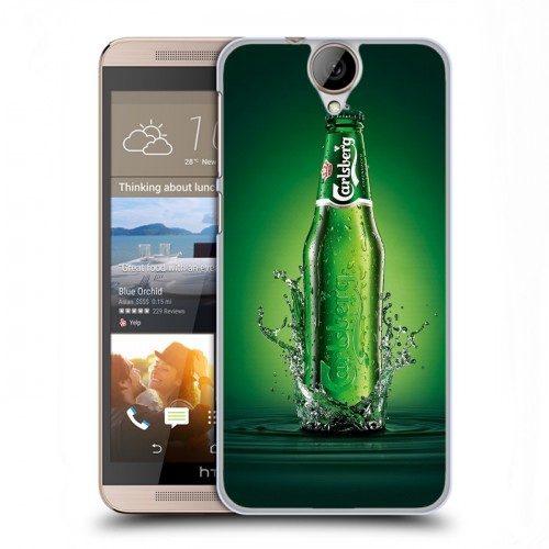 Дизайнерский пластиковый чехол для HTC One E9+ Carlsberg