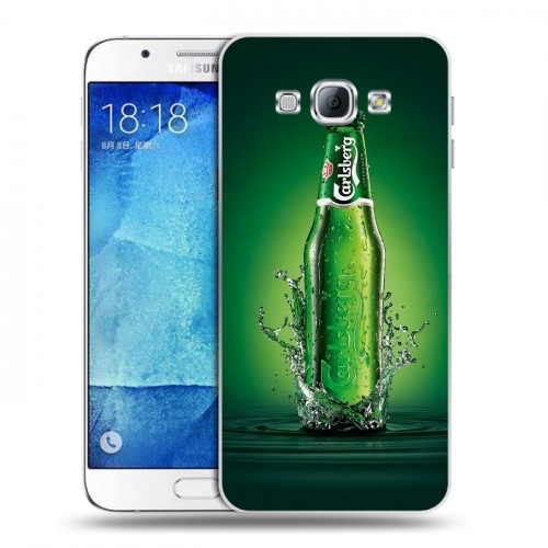 Дизайнерский пластиковый чехол для Samsung Galaxy A8 Carlsberg