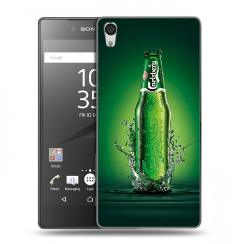 Дизайнерский пластиковый чехол для Sony Xperia Z5 Premium Carlsberg