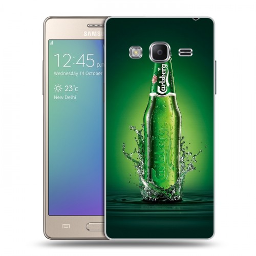 Дизайнерский пластиковый чехол для Samsung Z3 Carlsberg