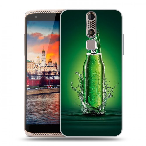 Дизайнерский пластиковый чехол для ZTE Axon Mini Carlsberg