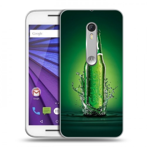 Дизайнерский пластиковый чехол для Lenovo Moto G Carlsberg