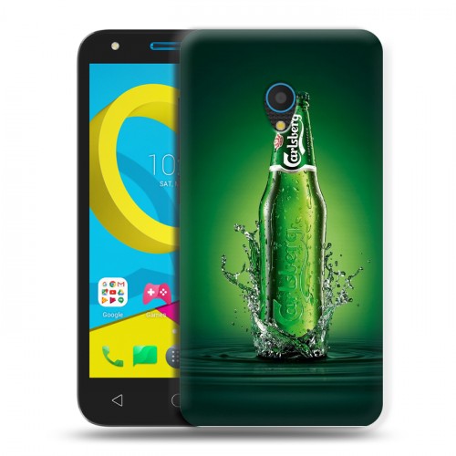 Дизайнерский пластиковый чехол для Alcatel U5 Carlsberg