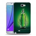 Дизайнерский пластиковый чехол для Samsung Galaxy Note 2 Carlsberg