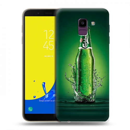 Дизайнерский пластиковый чехол для Samsung Galaxy J6 Carlsberg