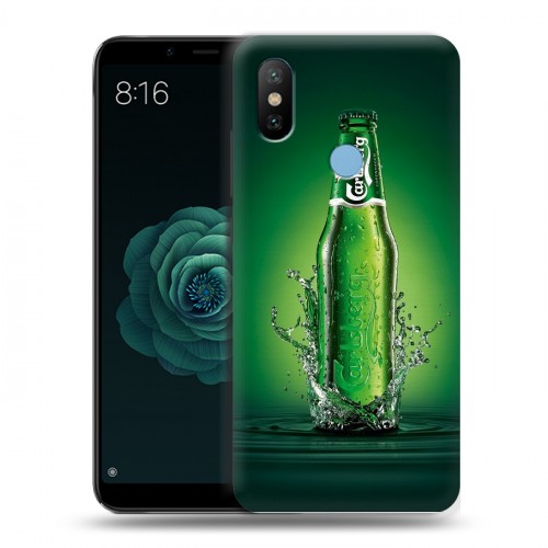 Дизайнерский силиконовый чехол для Xiaomi Mi A2 Carlsberg